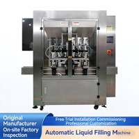 Remplisseuse linéaire automatique de liquides haute précision Zhongjie Electric 60BPM pour bouteilles en verre dans les lignes d'emballage alimentaire, de boissons et de produits chimiques