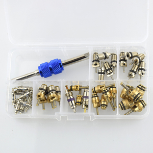 ชุดวาล์วปรับอากาศในรถยนต์ R134 <span class=keywords><strong>R12</strong></span>,อุปกรณ์ตกแต่งรถยนต์40ชิ้นแกนวาล์ว AC & เครื่องมือ - Product Image 2