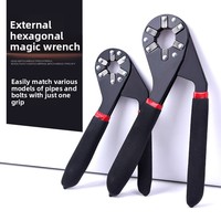 Clé magique auto-ajustable de 6/8 pouces, clé universelle multi-tailles pour la réparation des écrous et des boulons