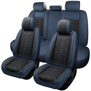 Funda de Asiento de Coche de Piel de Buey de Alta Calidad y Duradera, Ecológica, con Diseño Deportivo Universal, Juego Completo - Product Image 1