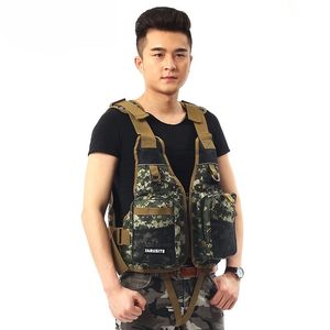 7 ألوان مموهة-الطفو 7 في الهواء الطلق الحياة يطير الصيد بدلة مع معدات إنقاذ الحياة - Product Image 2