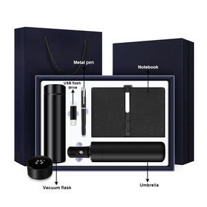 Praktische Kantoor Cadeau Set Mobiele Usb Flash Drive Draadloze Muis Pen Driedelige Geschenkdoos Afdrukken Logo Bedrijf - Product Image 2