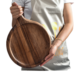 Small Acacia Wood Cutting <strong>Board</strong> 1.5cm Thick Luxury Shape GaiNian Brand Kitchen Charcuterie Serving Meat Bread Chopping Block - Product Image 4