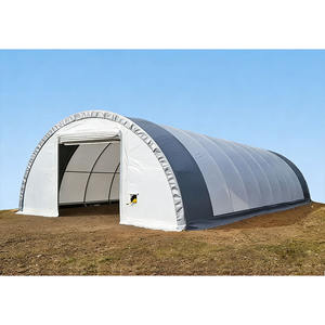   Carpa Industrial Resistente al Viento, Estructura de Doble Armazón, Tejido de PVC de Alta Resistencia, Plegable, Retráctil, Tipo Push-Pull, para Almacenamiento - Product Image 1