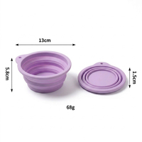 Bol pliable pour animaux de compagnie en silicone de qualité alimentaire, bol à eau portable pour chien pour les voyages en plein air, bol à eau pliable pour animaux de compagnie
