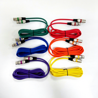 Ensemble de câbles micro XLR mâle-femelle à code couleur transfrontalier avec conducteur en cuivre pour audio équilibré