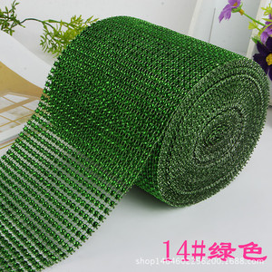 Rollo de malla de diamantes de imitación Stephen Chow, 24 filas, galvanizado al vacío, para accesorios de joyería DIY, ropa y manualidades - Product Image 5