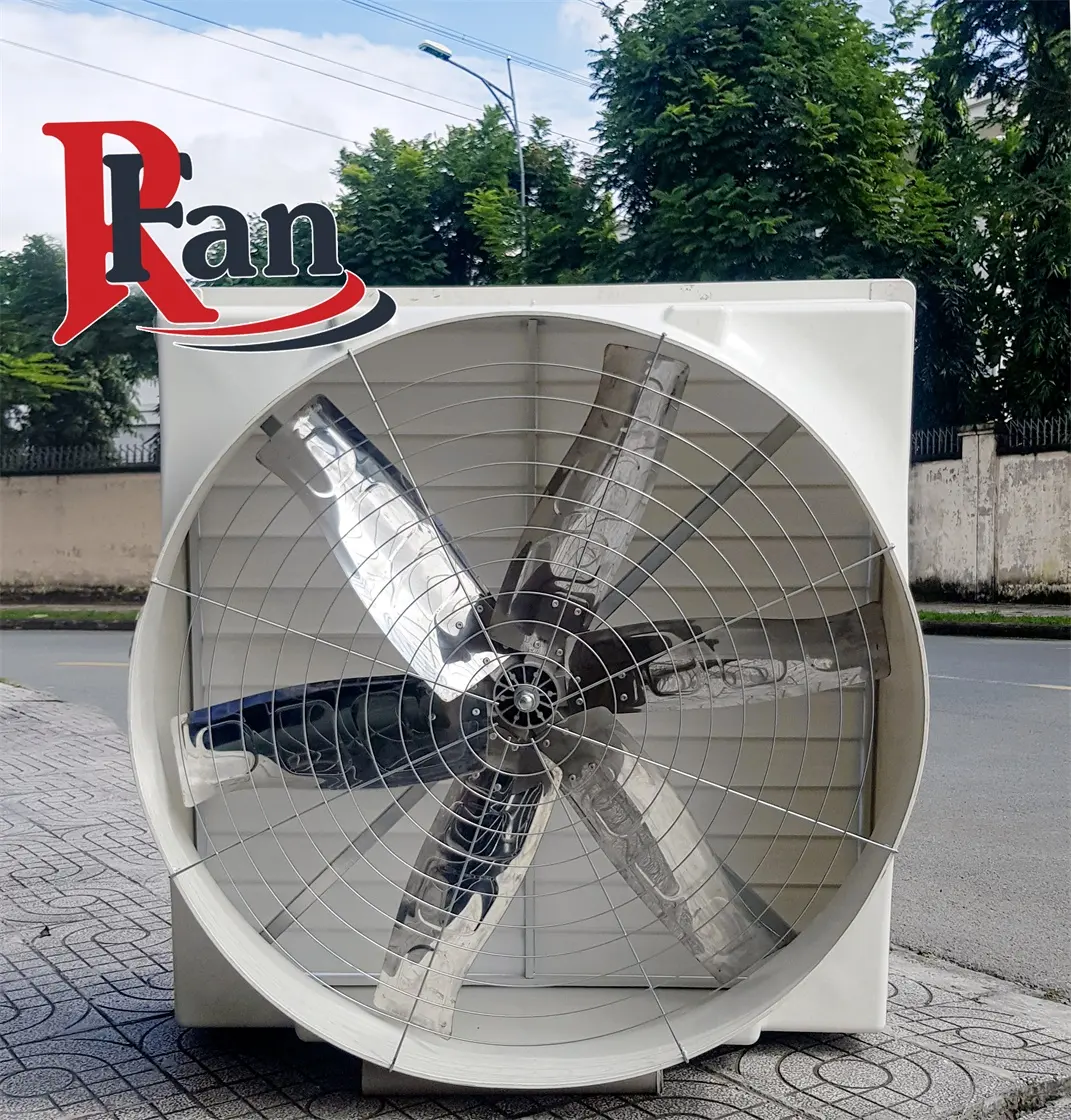 Tavuk çiftliği tavuk tabakası Broiler evi fiberglas frp havalandırma egzoz fanı paslanmaz çelik bıçak hava soğutma Blower