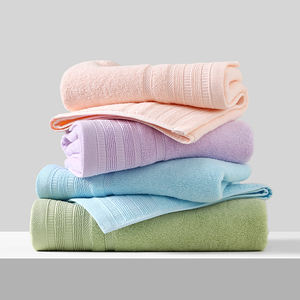 Toallas de Baño de <span class=keywords><strong>Algodón</strong></span> de Color Sólido Personalizables, Toallas Suaves y Absorbentes para Uso en el Hogar y Hoteles, Opciones de Logotipo OEM ODM, Venta al Por Mayor - Product Image 2