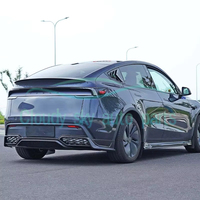 Spoiler Yofer de haute qualité en PP poli pour Tesla Model Y Juniper 2021-2023, kit carrosserie avec installation par ruban adhésif