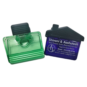 Promotie Rechthoek Grote Kantoor Koelkast Magneet Tas <span class=keywords><strong>Clip</strong></span> Magnetische Memo Doorzichtige Plastic Paperclip Koelkast Magneet Clips
