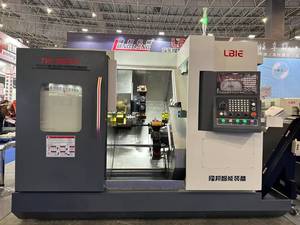 เครื่องกลึงซีเอ็นซีแบบแกนหมุนคู่สำหรับงานหนัก พร้อมหัวจับอุปกรณ์เสริมแบบมีมอเตอร์ 8 แกน ประสิทธิภาพสูง - Product Image 1