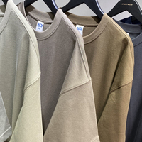 T-shirt de luxe surdimensionné 100 % coton, épais, avec logo personnalisé imprimé pour hommes