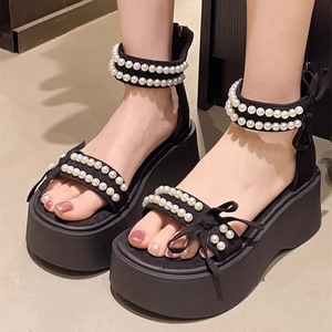 Sandalias de mujer con suela gruesa y plataforma, estilo moderno 2026, para uso exterior, cómodas y antifatiga, zapatillas casuales. - Product Image 1