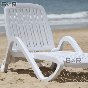 <span class=keywords><strong>Tumbona</strong></span> <span class=keywords><strong>Plegable</strong></span> Portátil de Plástico ABS Blanco para Exteriores, Playa, Piscina, Patio, Hotel, Sala de Estar, Dormitorio, Uso Ecológico, Protección UV - Product Image 3