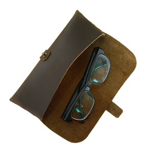 <span class=keywords><strong>Astuccio</strong></span> Vintage in Vera Pelle di Vacchetta per <span class=keywords><strong>Uomo</strong></span>, Portapenne per Scuola e Ufficio con Chiusura a Fibbia e Cinturino - Product Image 6
