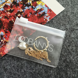 カスタムPVCスモールジュエリー/ネックレスジッパーバッグ、ジュエリー用スモールジップロックバッグ、ジュエリー用スライダービニール袋ポーチ - Product Image 5