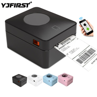 Imprimante d'étiquettes thermiques Wi-Fi 4 pouces sans encre pour codes-barres, machine d'impression d'étiquettes d'expédition adhésives directes 4x6, 203 DPI, polyester