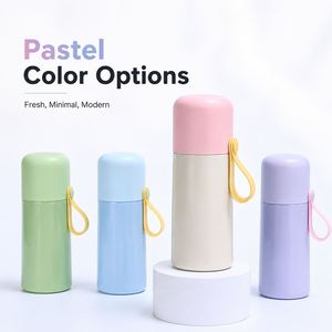 Mini 350ml Bullet <b>Thermos</b> Flask with Carry Strap Fits in Purse Custom Logo Stainless Steel Leakproof - Product Image 6