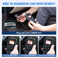 Escáner OBD2 Profesional LAUNCH CR3001, Lector de Códigos Avanzado, Analizador de Datos en Tiempo Real, Herramienta de Diagnóstico de Códigos de Luz de Advertencia del Motor