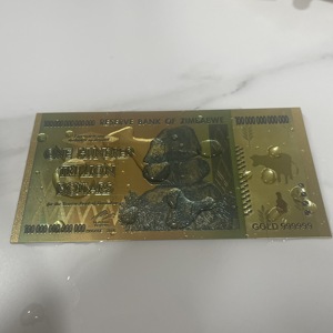 เรามีธนบัตรทองคำซิมบับเวเพิ่มขึ้น100ล้านล้านล้านล้านล้านเหรียญสะสม303 6003หนึ่<span class=keywords><strong>ง</strong></span><span class=keywords><strong>ร้อย</strong></span>เหรียญช้าง - Product Image 5