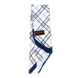 Sciarpa quadrata a quadretti 70x70 cm, accessorio di moda per uomo e donna - Product Image 1