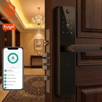 Système de serrure intelligente en alliage d'aluminium à reconnaissance faciale et empreintes digitales, best-seller, pour l'entrée des maisons résidentielles, serrure électronique pour la maison