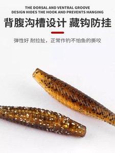 เหยื่อปลอม Palmer PVC แบบหางงอ วัสดุพลาสติกนิ่ม สำหรับตกปลาผิวน้ำ ขนาด <span class=keywords><strong>3</strong></span>.5 ซม. 5 ซม. 7 ซม. ใช้ได้ทั้งน้ำเค็มและน้ำจืด  แอคชั่นเหมือนจริง - Product Image 4