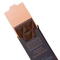 Empaque para Barras de Chocolate OEM, Impresión a Todo Color, Cartón Impermeable, Estampado en Lámina Plateada y Dorada, Empaque Elegante para Barras de Chocolate