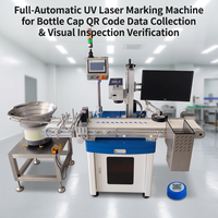 Machine de marquage laser UV entièrement automatique pour bouchons de bouteilles avec collecte de données par code QR et vérification par inspection visuelle