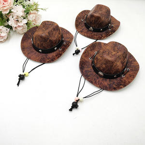 Pequeño vaquero occidental Halloween fantasma Festival fiesta accesorio invierno mascota sol sombrero para perros Mini mascota ropa accesorio para México - Product Image 1