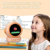 Minuteur d'étude pour enfants à bouton tactile, fonctionnant sur piles, avec Wi-Fi, météo, musique, robot parlant, commande vocale, compte à rebours, réveil et calendriers