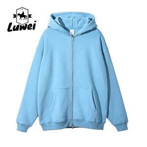 Diseñador personalizado China Venta al por mayor Zip Hood Melanin Heavyweight 360g Algodón Oversized Slimfit Loose Fit Otoño Sudaderas con capucha personalizadas - Product Image 1