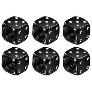 Aluminum Alloy Dice Valve <b>Caps</b> Purple Color For American Valve <b>Stem</b> Tire Covers - Product Image 2