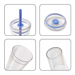Shang Kou Ai Tritan Straw Cup 350ml Transparent Bpa Free Travel Water Bottle - Product Image 1