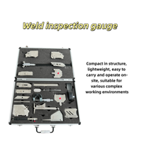 Reglas de inspección de soldadura tipo Skew-t de acero inoxidable, calibrador de soldadura, otros tipos de equipos de prueba