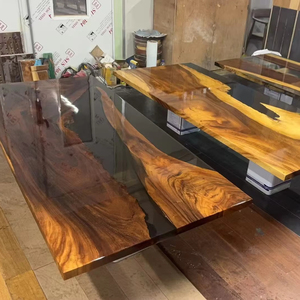 Nhựa Epoxy sông thiết kế AB keo óc chó gỗ Epoxy nhựa ăn uống pha lê rõ ràng Đăng nhập bằng gỗ hàng đầu cà phê hội nghị văn phòng bảng - Product Image 1