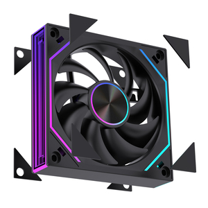Lovingocool máy tính trường hợp người hâm mộ RGB PC <span class=keywords><strong>Fan</strong></span> 120mm PWM 4 pin argb luồng không khí lớn quạt làm mát - Product Image 2