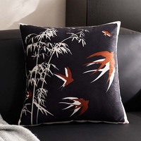 Benutzer definierte chinesische Art Soft Velvet Printed Throw Kissen bezug Sofa Samt Kissen Kissen für Wohnzimmer Couch