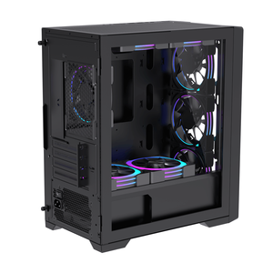 Lovingcool Châssis d'ordinateur Panneau de verre MATX/ITX Tours et étuis Aluminium Bureau Pc Gaming Cabinet Pc <span class=keywords><strong>Gamer</strong></span> Case - Product Image 3