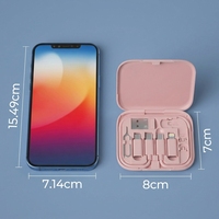 Câble de données multifonctionnel USB-C/Micro USB 60W 3A avec connecteurs rotatifs à 180 degrés, gaine TPE, charge rapide 6-en-1