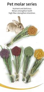 Suministros para mascotas de alta calidad, golosinas de conejo naturales, comida para Conejo, golosinas para hámster, conejo, juguete para masticar, aperitivos, pastel de hierba - Product Image 3