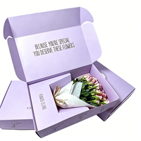Boîte à fleurs en carton ondulé écologique CHING TA, logo personnalisé, boîte d'expédition recyclable pour bouquet cadeau, artisanat, petit MOQ