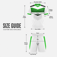 Seragam Sepak Bola Pria Bergaris Custom, Jersey Lengan Pendek Bahan Mesh Cepat Kering, Celana Pendek, Kaus Kaki untuk Pertandingan Tim Sepak Bola, OEM ODM, Pasokan Grosir