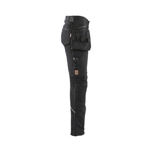 BLAKLADER - 719816449900C34 Pantalon d'artisan femme stretch dans les 4 sens Noir-PANTALON DE TRAVAIL EAN 7330509729267 PANTALON DE TRAVAIL CARGO - Product Image 4