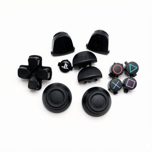 Juego de 12 Botones de Repuesto para Control de PS4, D-Pad, Botones de Acción ABXY, Botones de Opción y Compartir, Kit de Reparación Negro Compatible con PS4 - Product Image 1