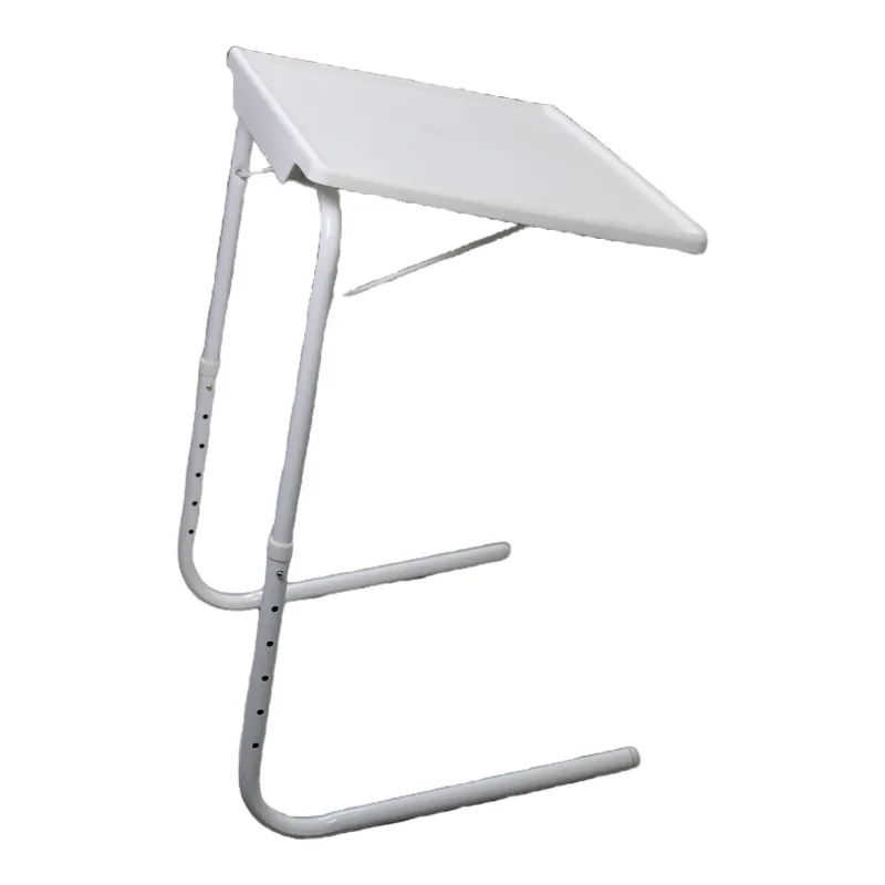 Lightweight Plastic Foldable Table Adjustable Tray Portable Folding Laptop Desk TV Dinner Bed Sofa