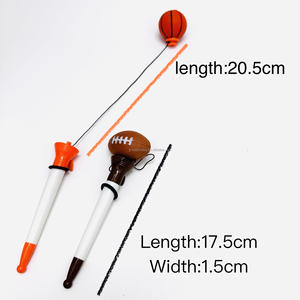 H-TONE मजेदार psports बॉल तनाव राहत लोगो पेन प्लास्टिक फुटबॉल वॉलीबॉल प्रचार पेन फुटबॉल वॉलीबॉल प्रचार पेन - Product Image 3