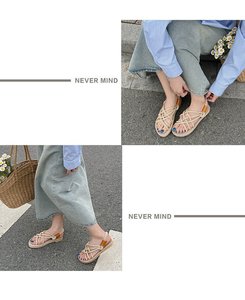 Delle donne di Estate Scarpe di <span class=keywords><strong>Corda</strong></span> Intrecciata <span class=keywords><strong>Con</strong></span> <span class=keywords><strong>La</strong></span> Tradizionale Stile Casual E Semplice Creatività <span class=keywords><strong>Sandali</strong></span> di Modo - Product Image 5