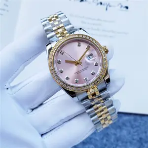 Женские часы 2020, дизайнерские часы Geneva, роскошные брендовые механические золотые часы со стразами, женские подарки